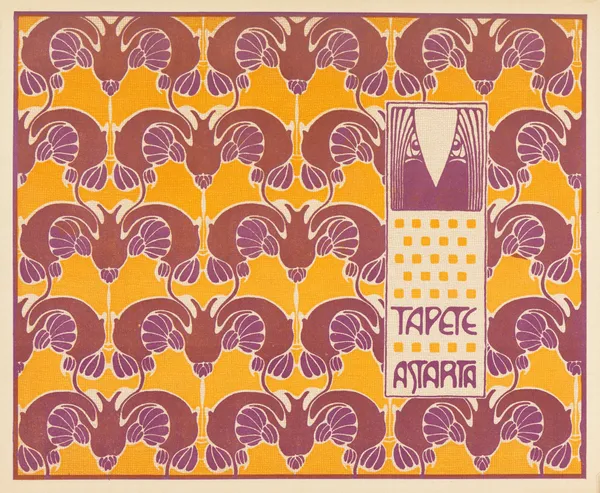 Tapete Astarta (Astarta Wallpaper) av Koloman Moser