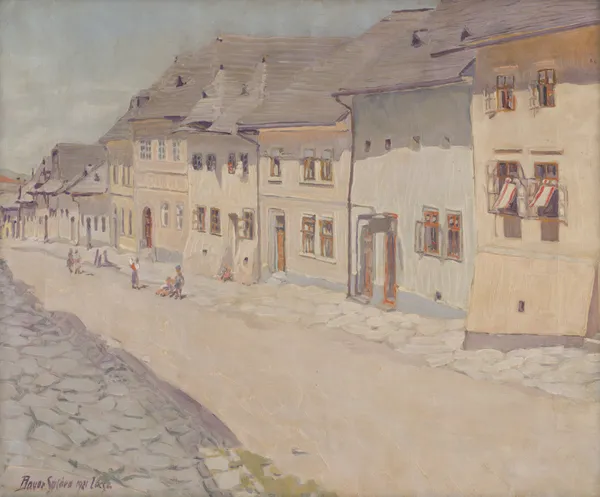 Záber z Levoče av Konštantín Bauer