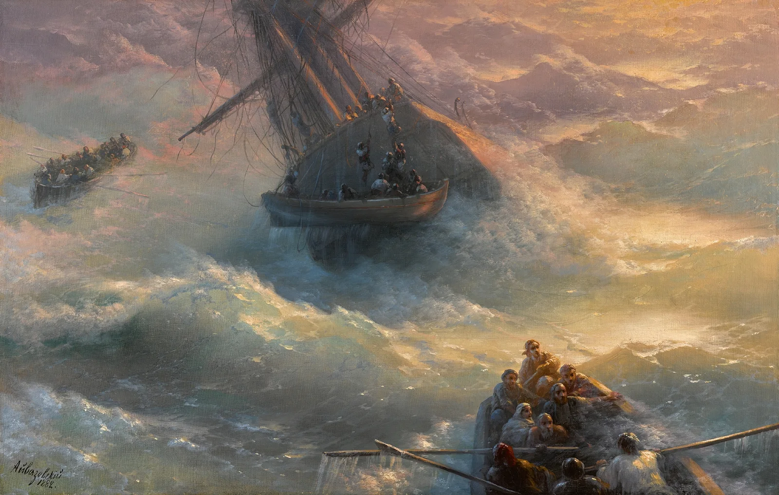 Abandoning Ship av Ivan Konstantinovich Aivazovsky