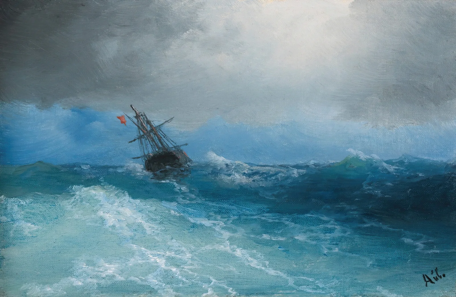 Gathering Storm av Ivan Konstantinovich Aivazovsky