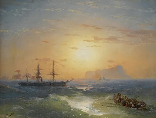 Shipping Off Ischia av Ivan Konstantinovich Aivazovsky