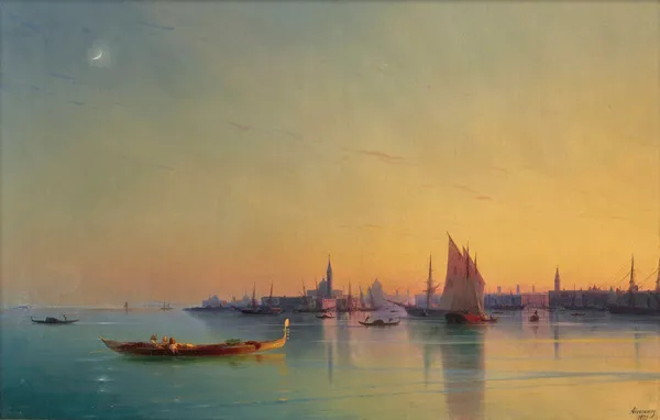 Venice at sunset av Ivan Konstantinovich Aivazovsky