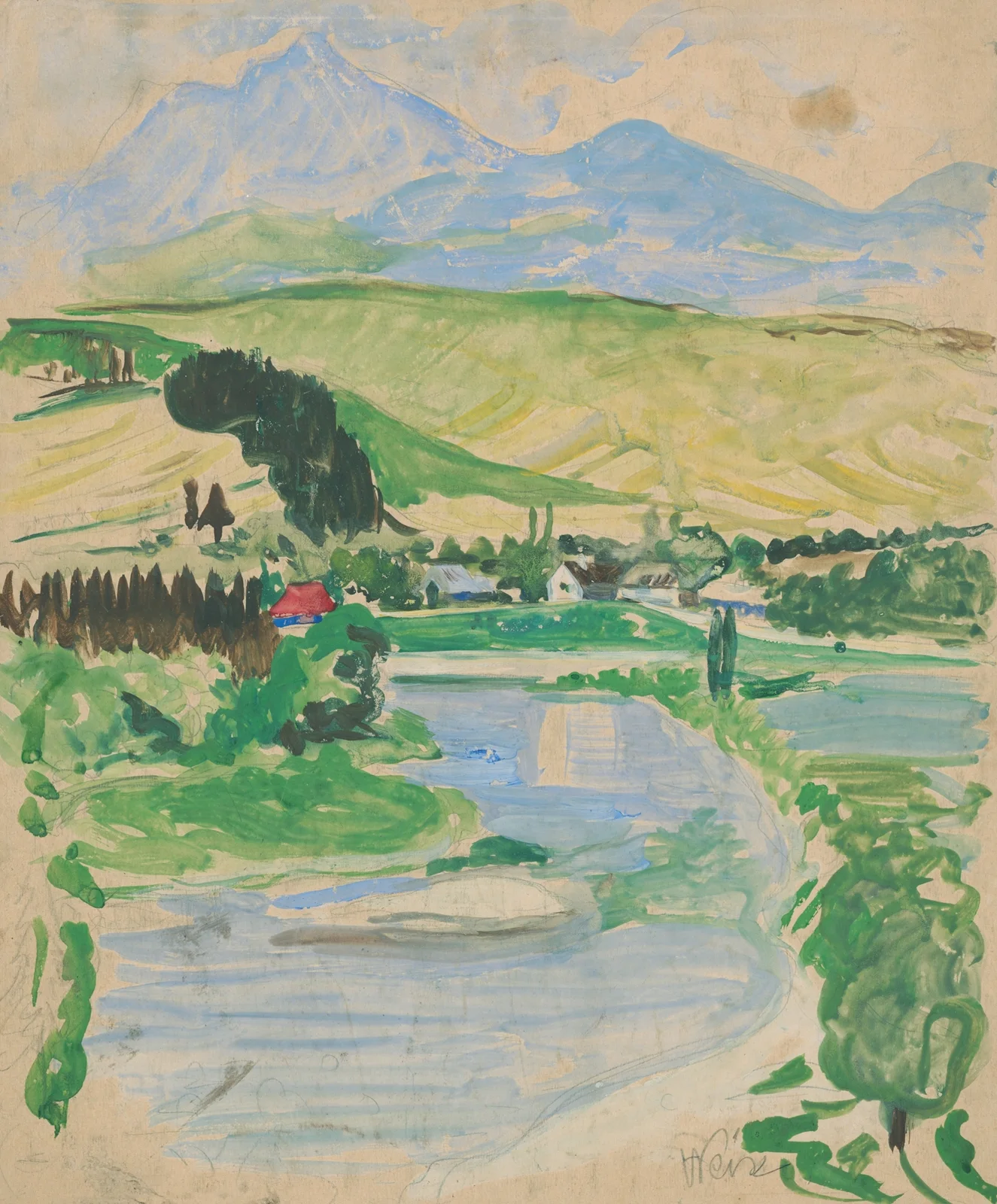 Landscape av Arnold Peter Weisz-Kubínčan