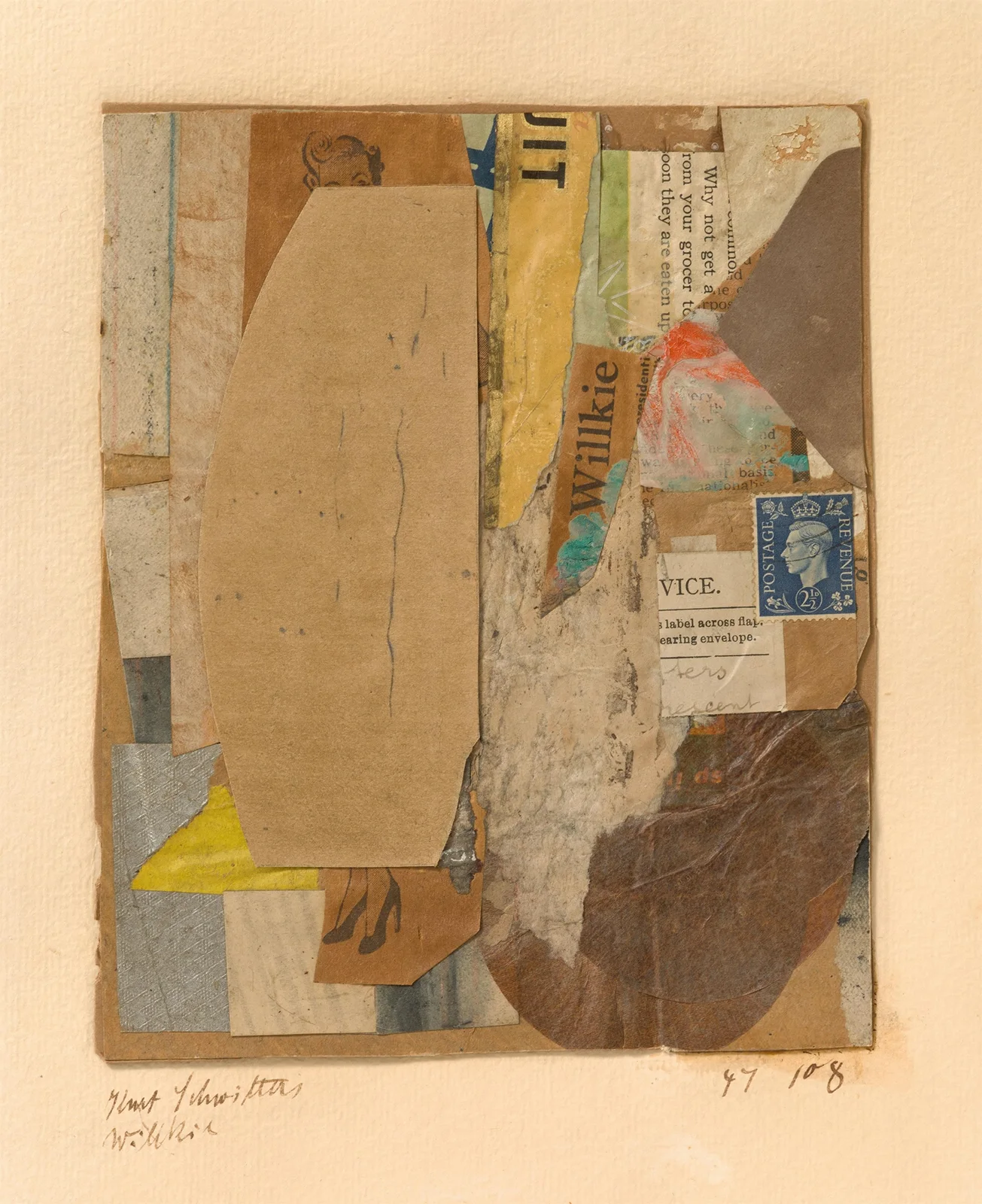 47 108 Willkie av Kurt Schwitters