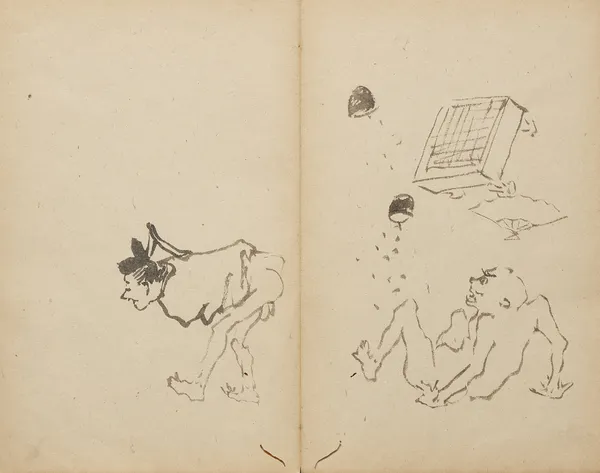 Farting Upsets a Game of Go av Kawanabe Kyōsai