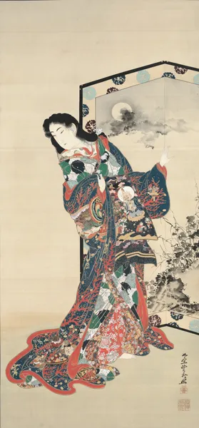 Hell Courtesan av Kawanabe Kyōsai