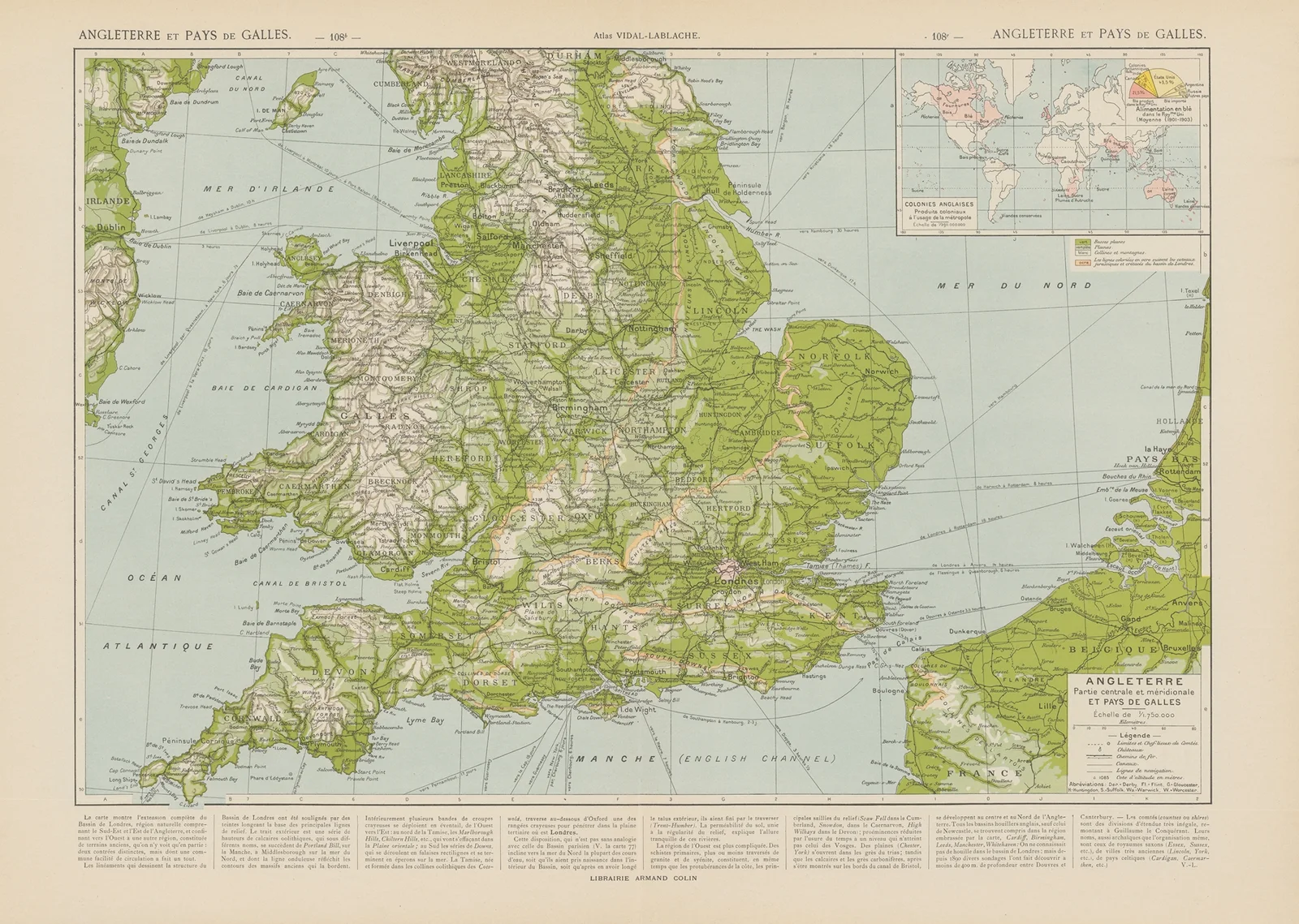 Angleterre et pays de Galles av Paul Vidal de La Blache