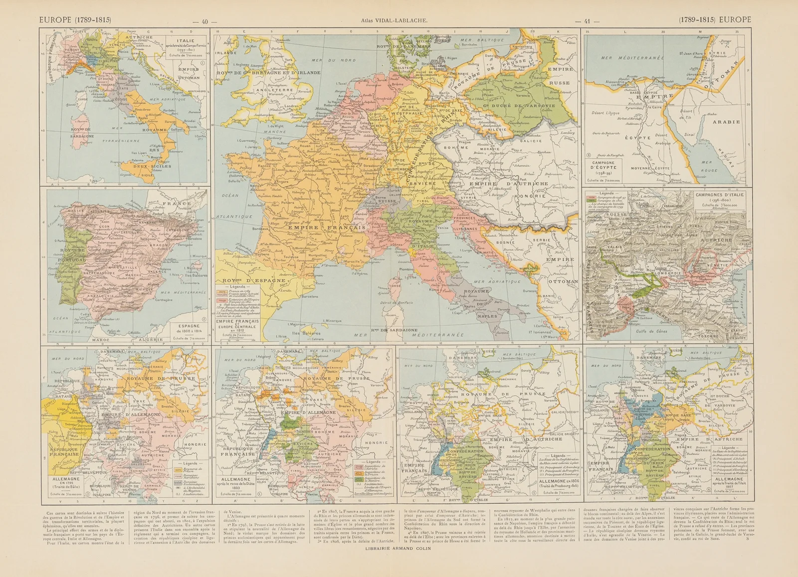 Europe (1789-1815) av Paul Vidal de La Blache