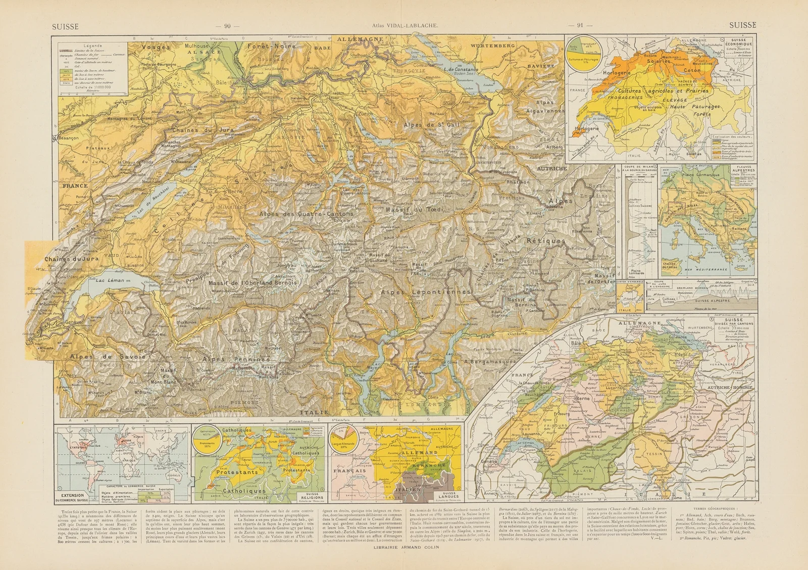 Suisse av Paul Vidal de La Blache