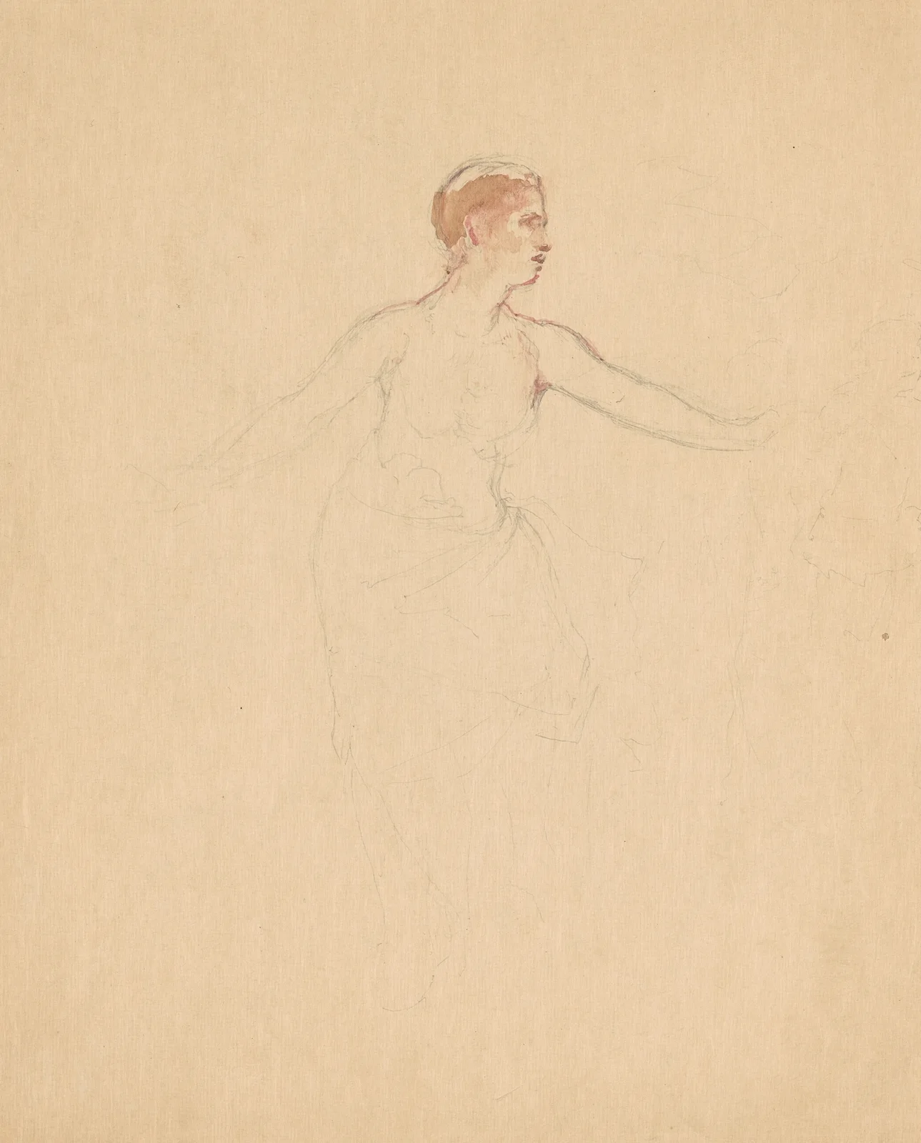 Female Torso av John La Farge