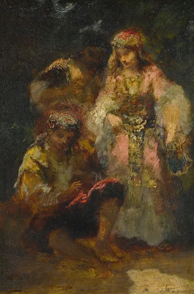Groupe de bohémiennes en forêt av Narcisse-Virgile Diaz de La Peña