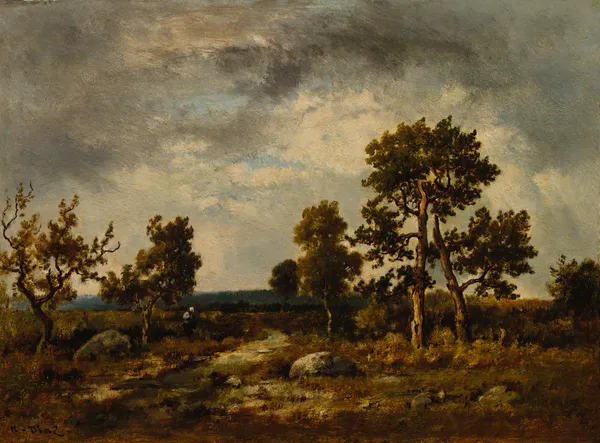Path Near the Pond of Vipers, Fontainebleau Forest av Narcisse-Virgile Diaz de La Peña