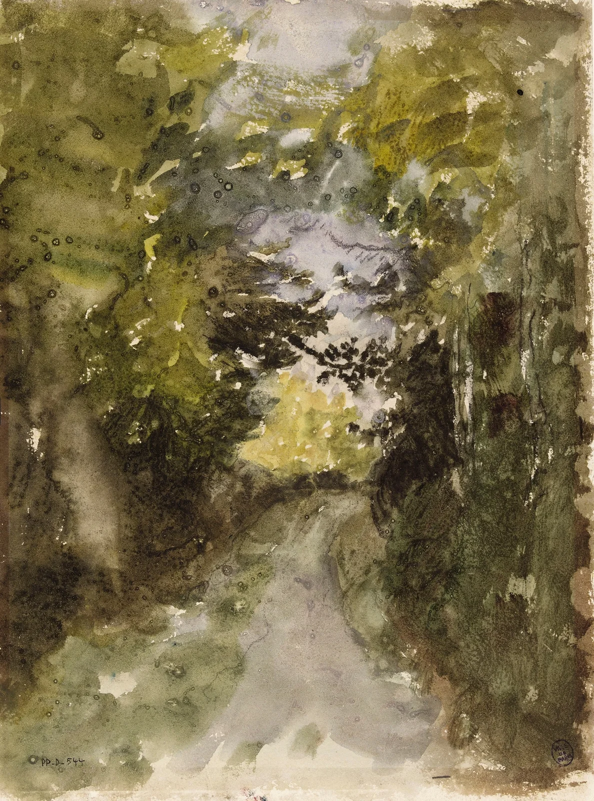 Route en forêt av Narcisse-Virgile Diaz de La Peña