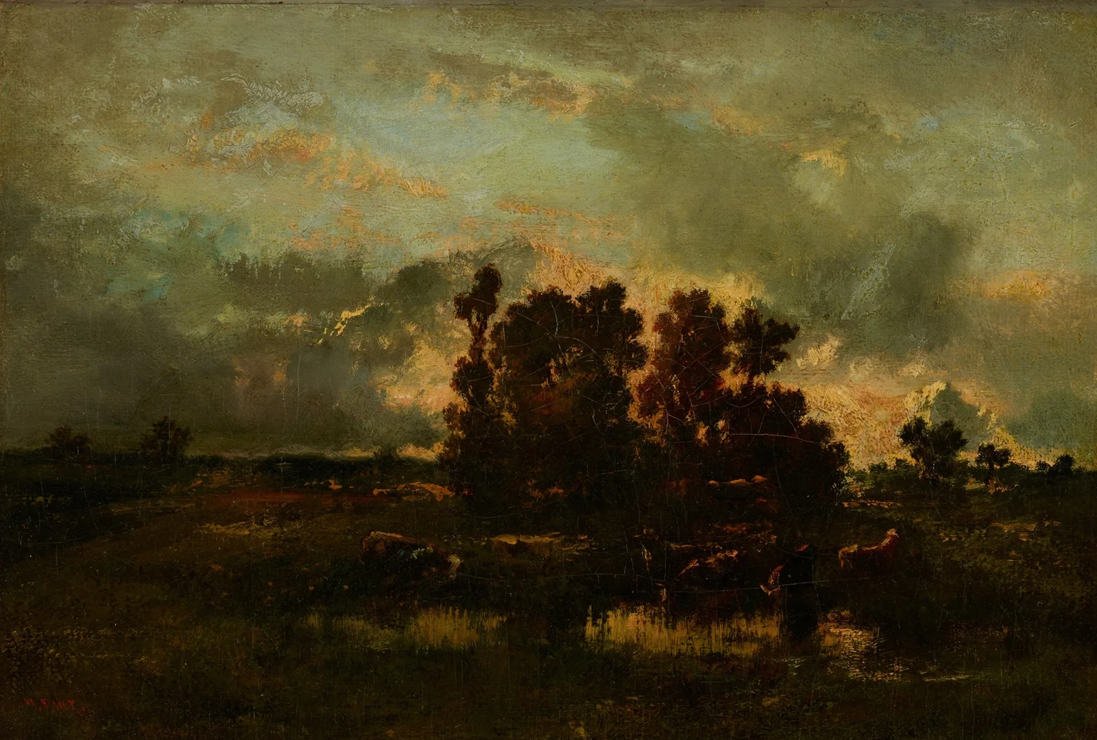 Wet Pasture av Narcisse-Virgile Diaz de La Peña