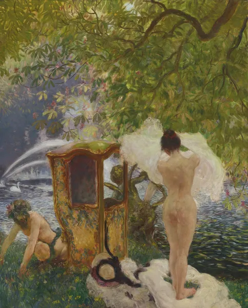 Le bain (La Chaste Suzanne) av Gaston La Touche