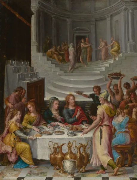 The Wedding Feast at Cana av Lavinia Fontana