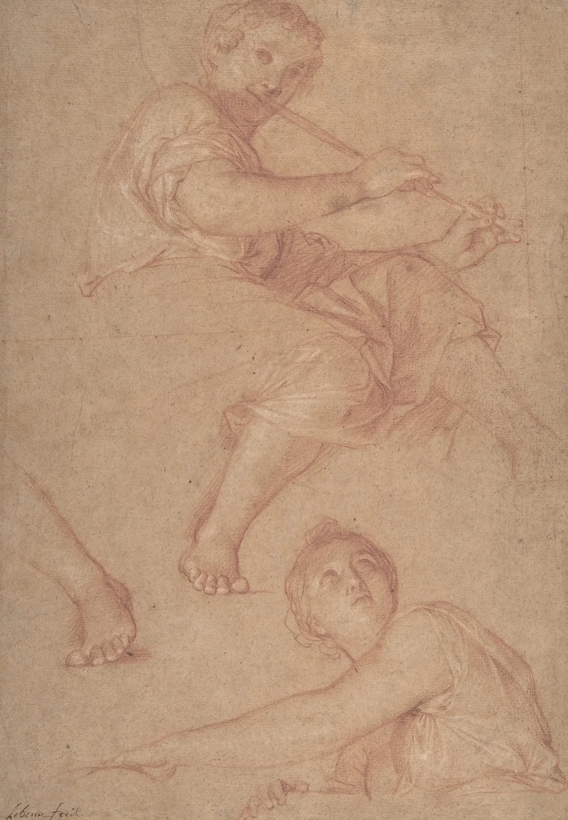 Two Muses (17th century) av Charles Le Brun