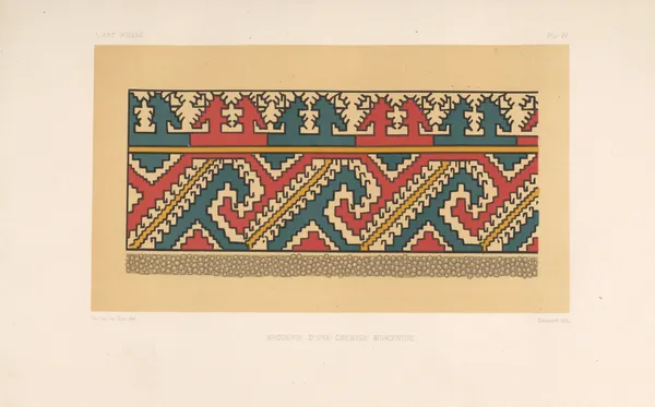 Broderie‎ ‎d’une‎ ‎chemise‎ ‎mordwine av Eugène-Emmanuel Viollet-le-Duc