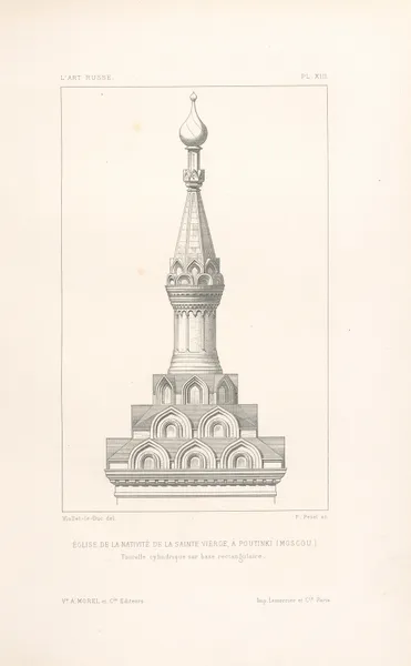 Église de la Nativité de la Sainte-Vierge, à Poutinki (Moscou) av Eugène-Emmanuel Viollet-le-Duc