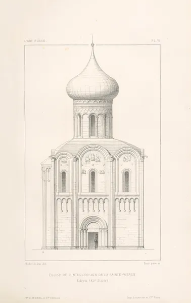Eglise‎ ‎de‎ ‎l’intercession‎ ‎de‎ ‎la‎ ‎Ste-Vierge.—‎ ‎Pokrova‎ ‎(XIIe‎ ‎siècle) av Eugène-Emmanuel Viollet-le-Duc