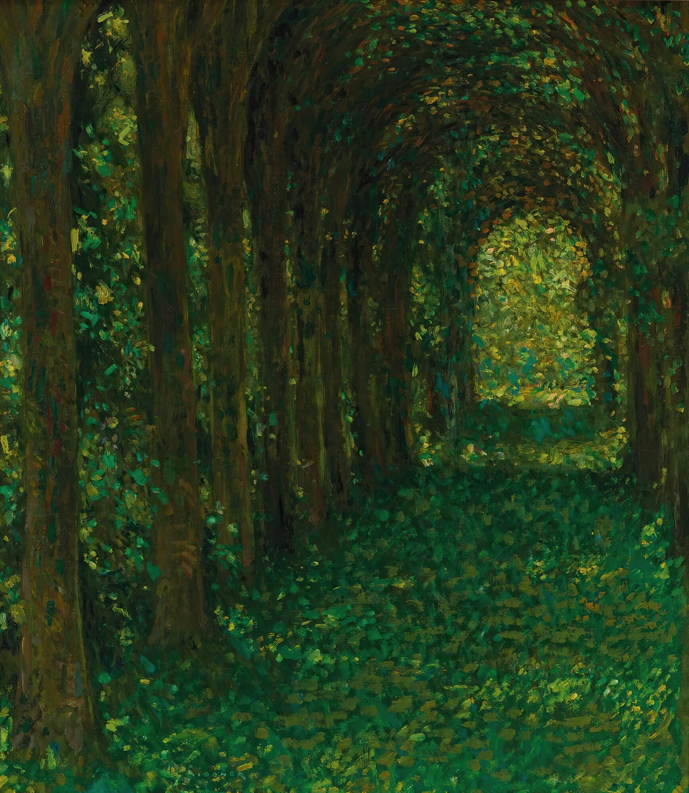 L’allée Verte av Henri Le Sidaner