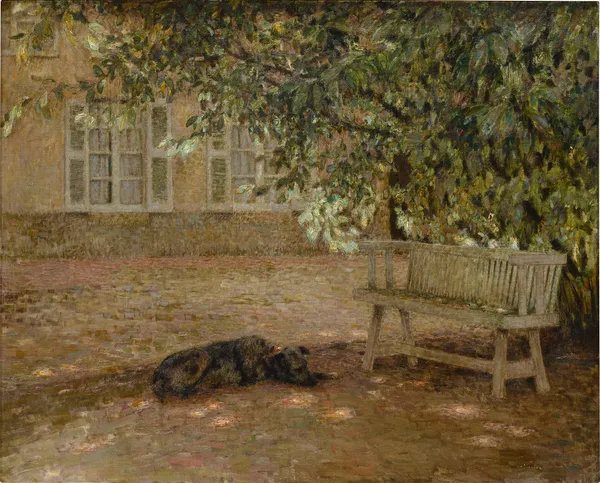Le Banc, Gerberoy av Henri Le Sidaner