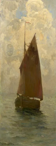 Voilier par mer calme av Henri Le Sidaner