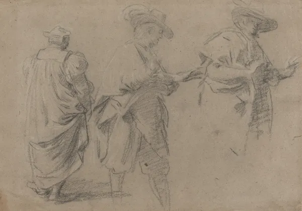 A Judge and Two Gentlemen Lawyers av Eustache Le Sueur