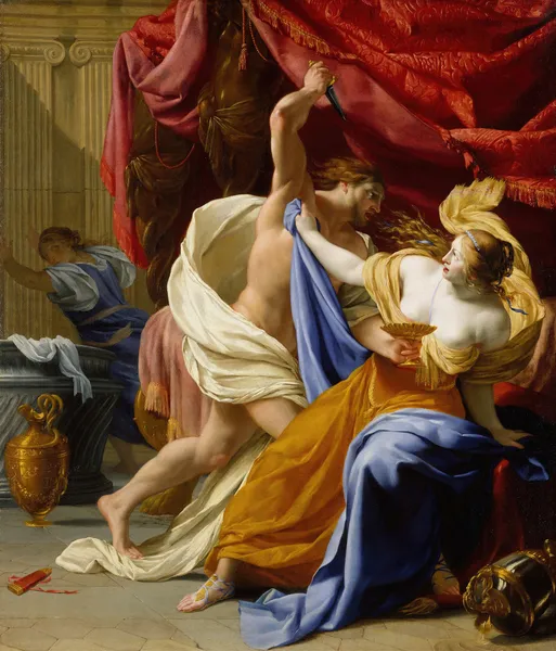The Rape of Tamar (probably ca. 1640) av Eustache Le Sueur