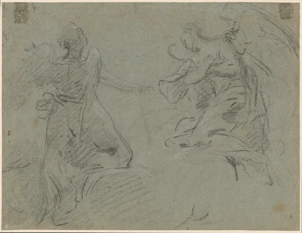 Two Angels av Eustache Le Sueur