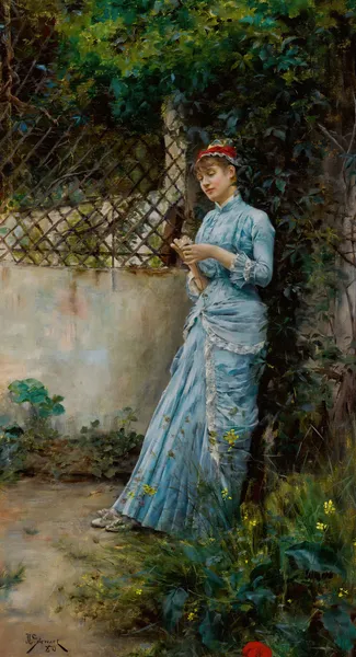 Far Away Thoughts1880 av Julius Leblanc Stewart