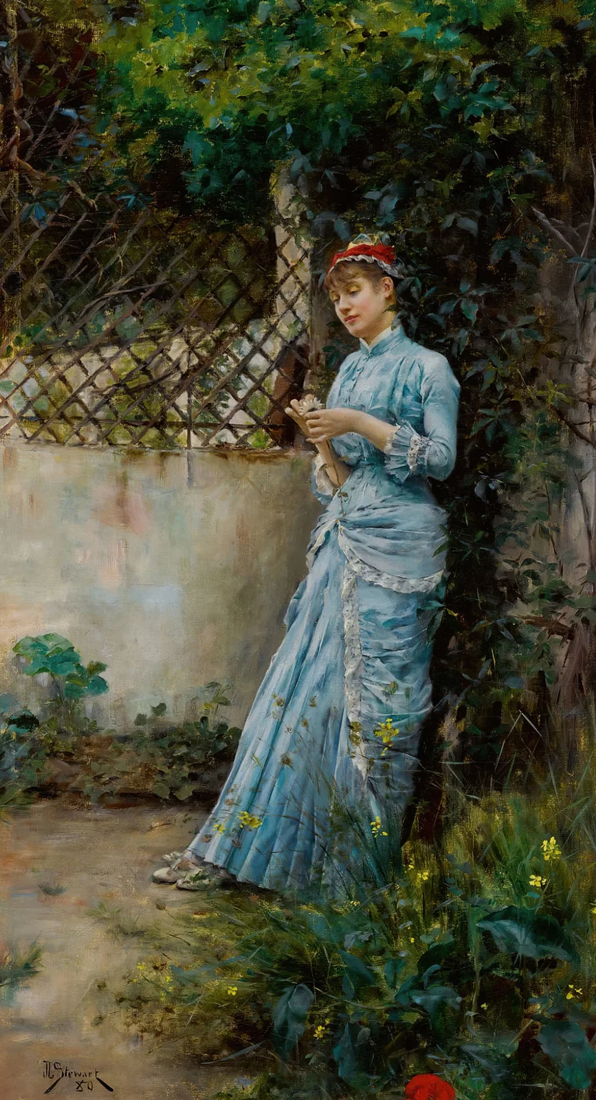 Far Away Thoughts1880 av Julius Leblanc Stewart