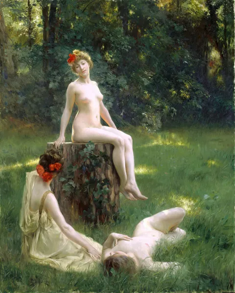 The Glade av Julius Leblanc Stewart