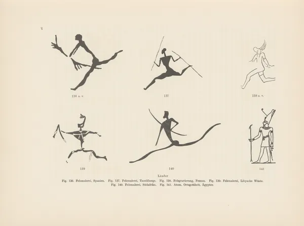 Ekade Ektab die Felsbilder Fezzans Pl.11 av Leo Frobenius