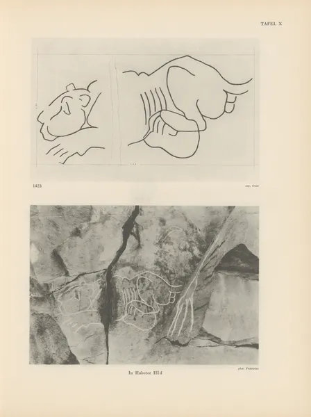 Ekade Ektab die Felsbilder Fezzans Pl.15 av Leo Frobenius