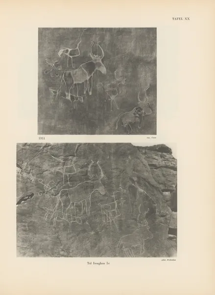 Ekade Ektab die Felsbilder Fezzans Pl.23 av Leo Frobenius