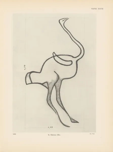 Ekade Ektab die Felsbilder Fezzans Pl.29 av Leo Frobenius