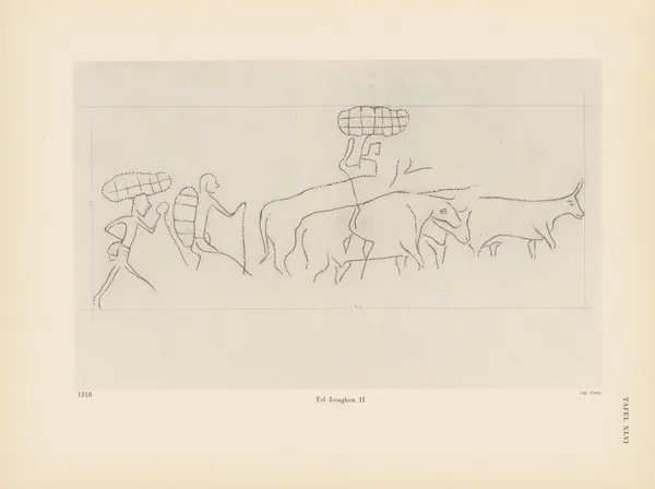Ekade Ektab die Felsbilder Fezzans Pl.44 av Leo Frobenius
