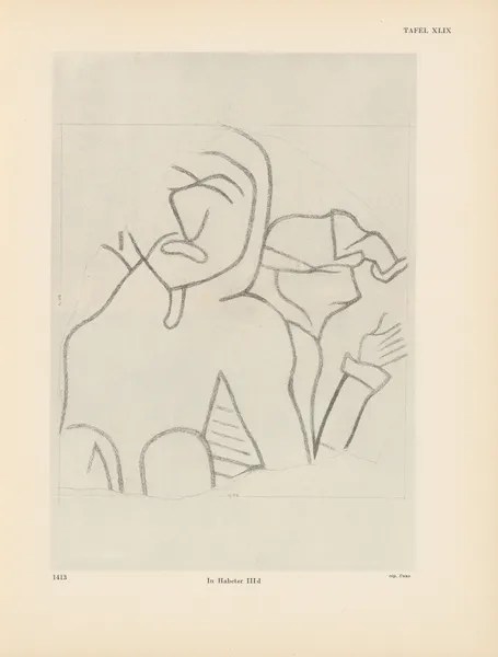 Ekade Ektab die Felsbilder Fezzans Pl.46 av Leo Frobenius