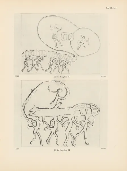 Ekade Ektab die Felsbilder Fezzans Pl.49 av Leo Frobenius