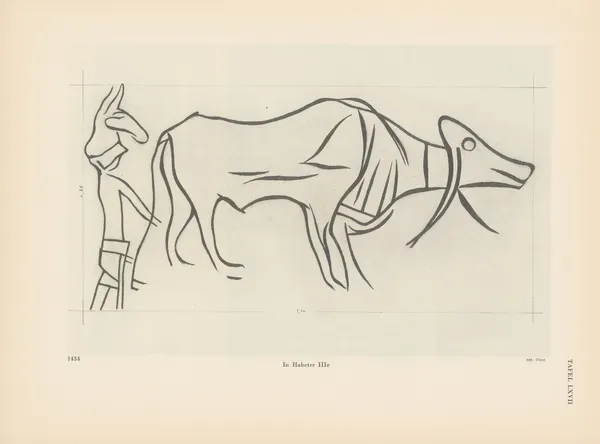 Ekade Ektab die Felsbilder Fezzans Pl.54 av Leo Frobenius