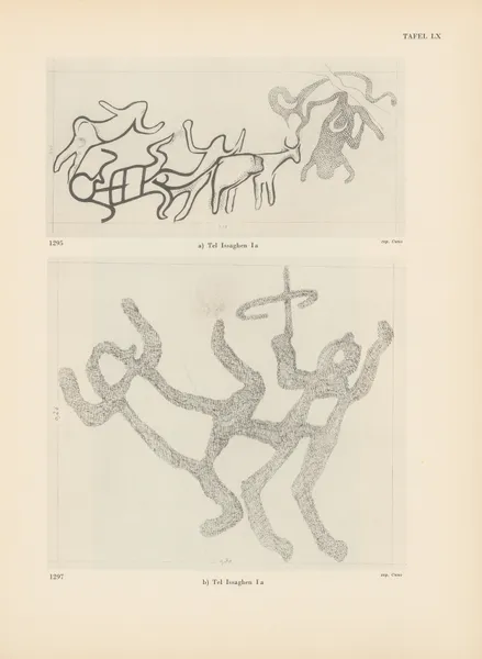 Ekade Ektab die Felsbilder Fezzans Pl.56 av Leo Frobenius