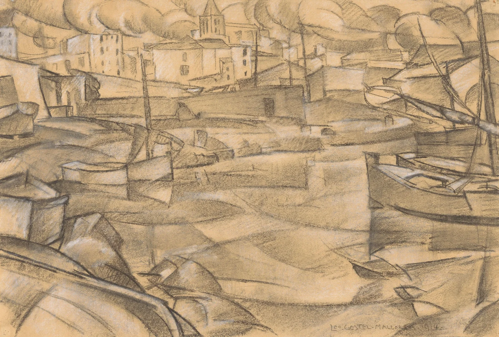 De haven van Mallorca av Leo Gestel