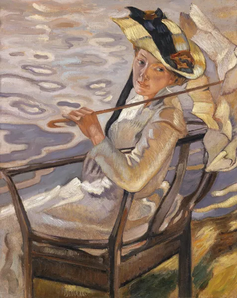 Im Sonnenlicht (c1921) av Leo Putz