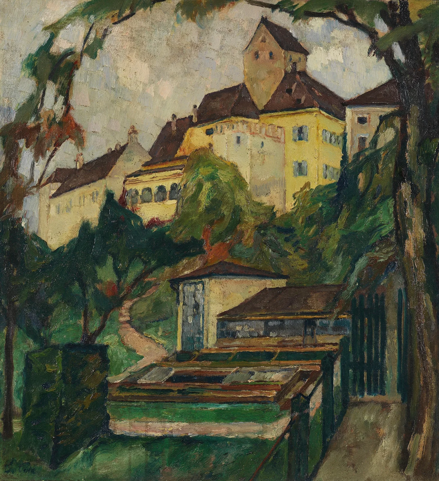 Schloss Seefeld IV av Leo Putz
