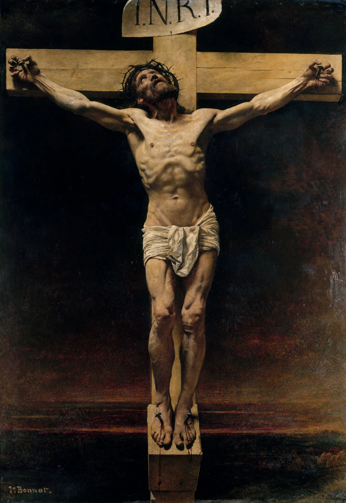 Le Christ en croix av Léon Bonnat