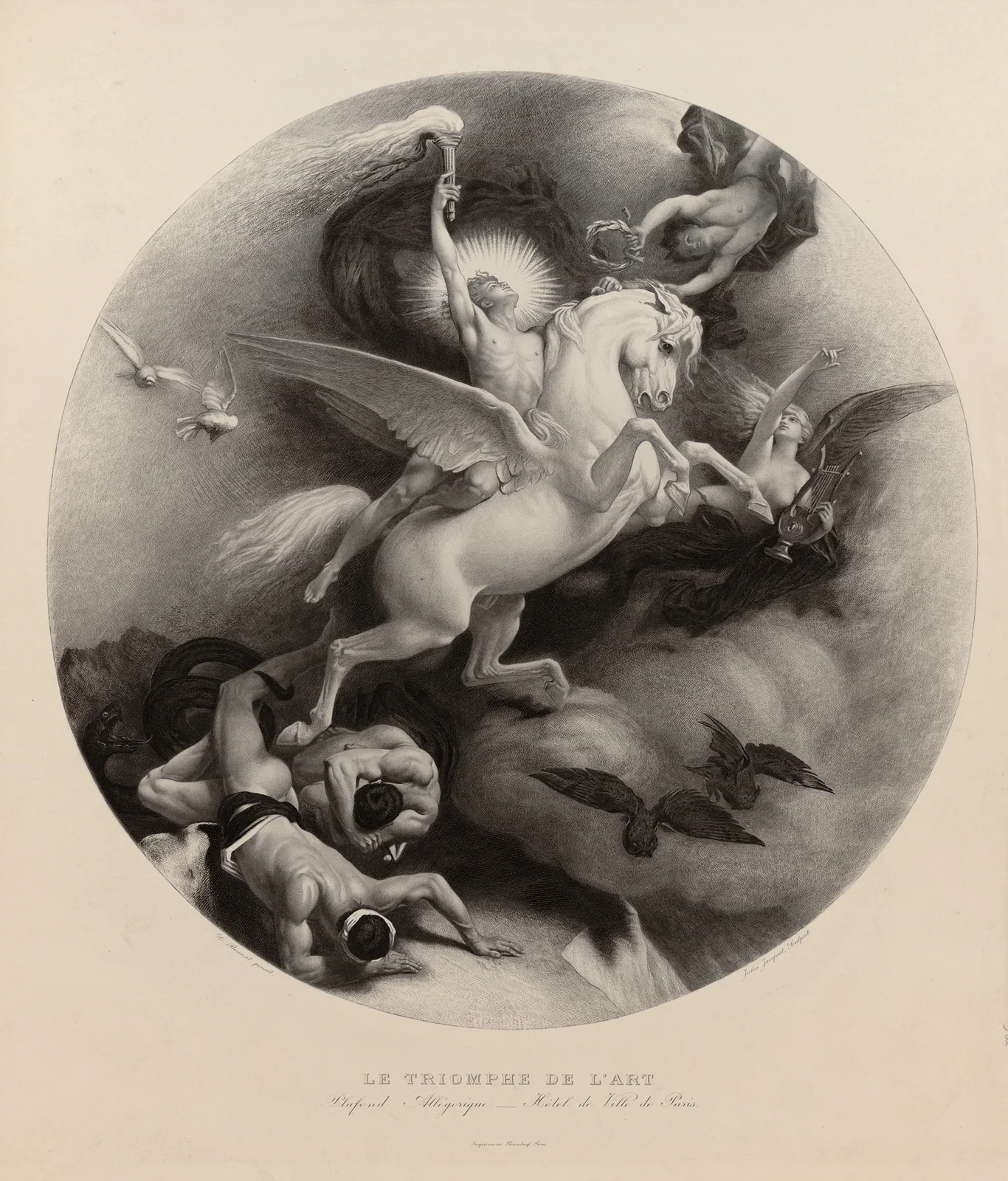 Le Triomphe de l’art. av Léon Bonnat