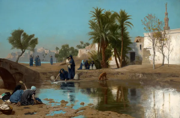Fellah Women Drawing Water av Jean-Léon Gérôme
