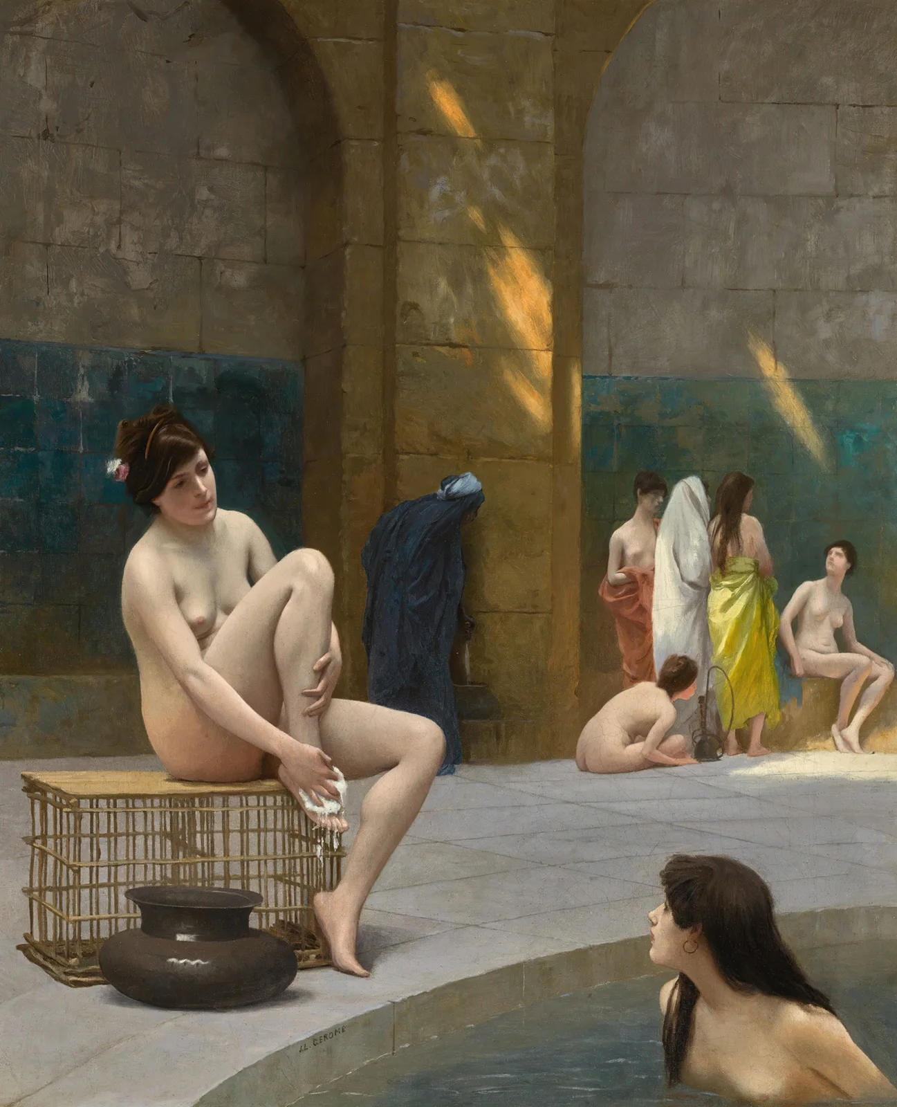 Femmes Au Bain – nr 1 av Jean-Léon Gérôme