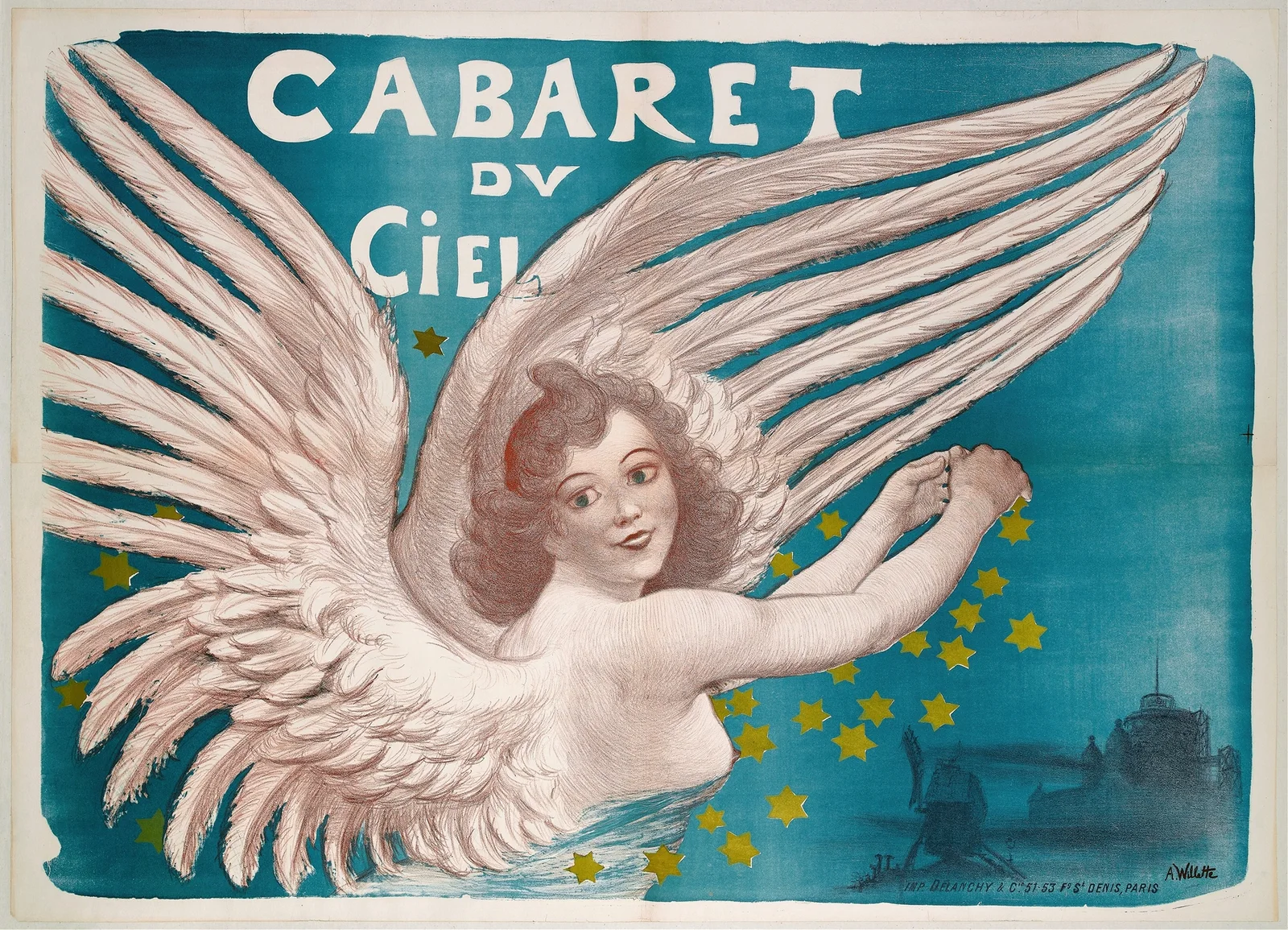 Cabaret Du Ciel av Adolphe Léon Willette